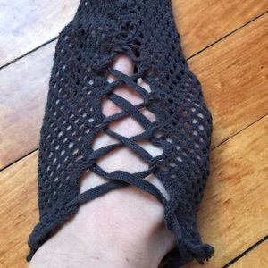 Crochet knee high socks